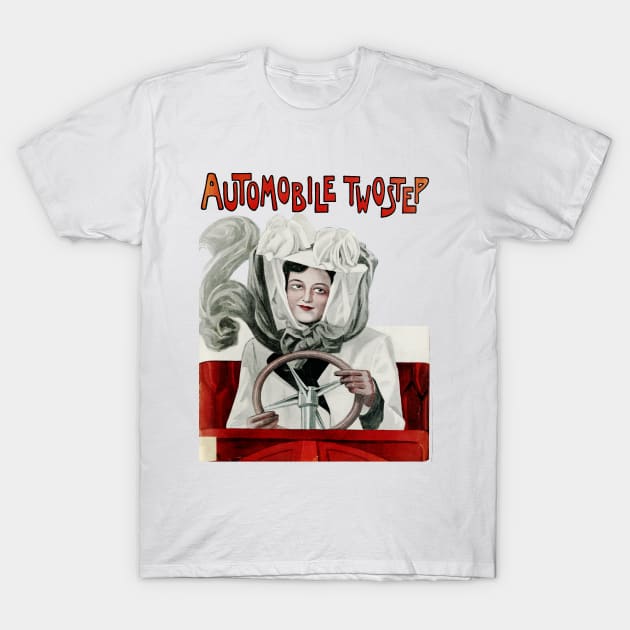 Automobile Two Step Print T-Shirt by Go-Postal